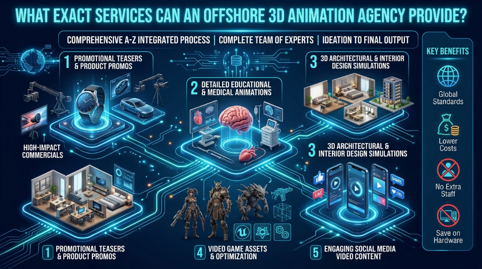 Services Can an Offshore 3D Animation Agency Provide