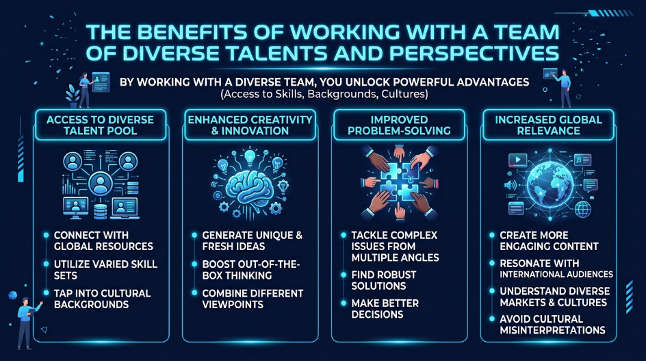 Benefits of Working with a Team of Diverse Talents and Perspectives