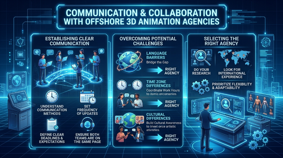 Communication and Collaboration with Offshore 3D Animation Agencies