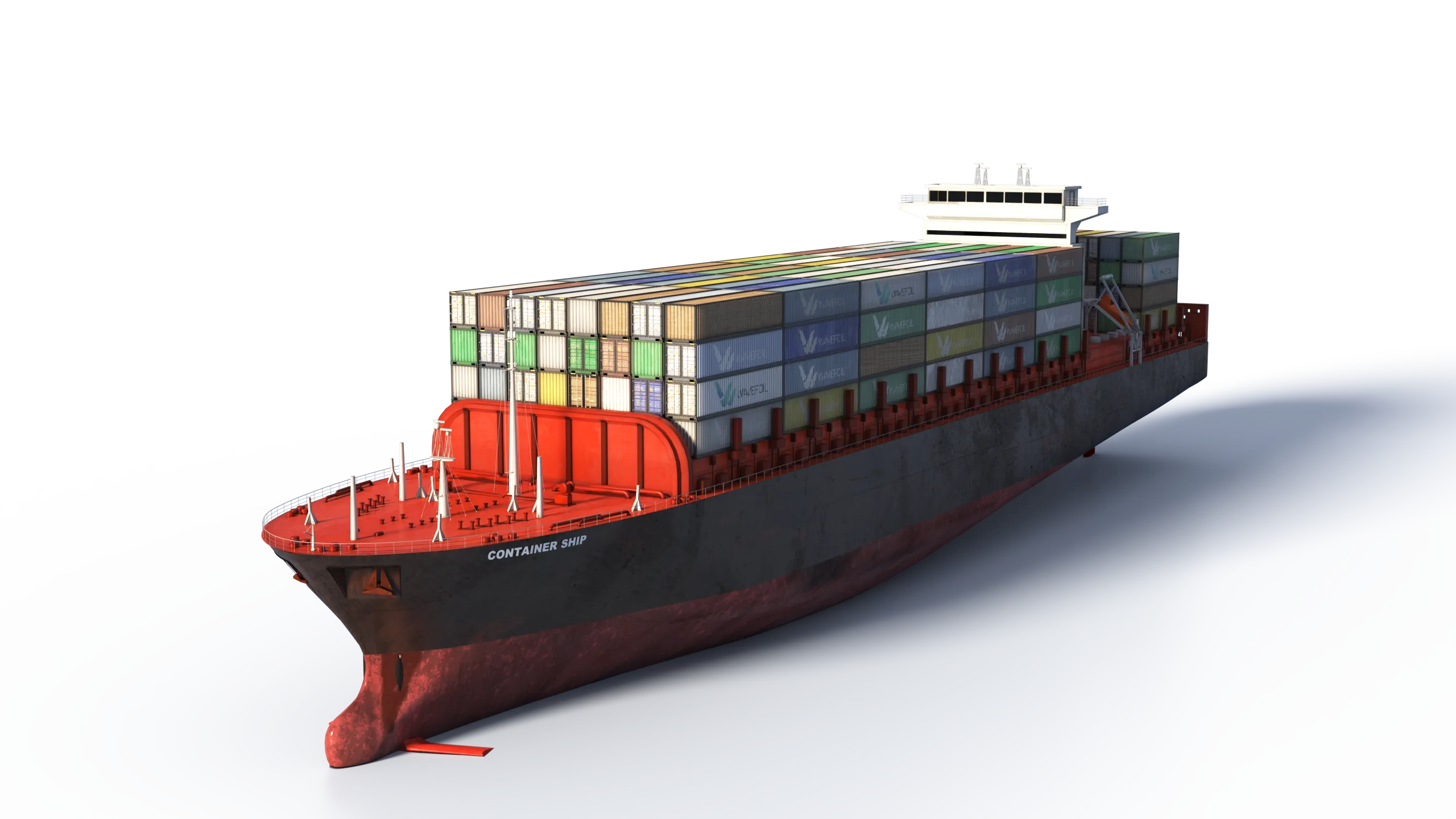 Container Ship offshore 3d model