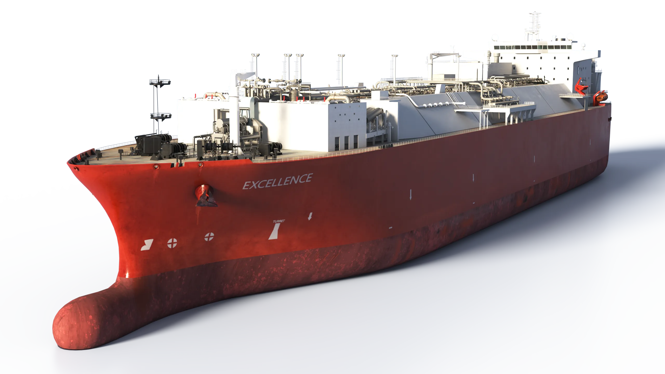 FSRU offshore 3d model