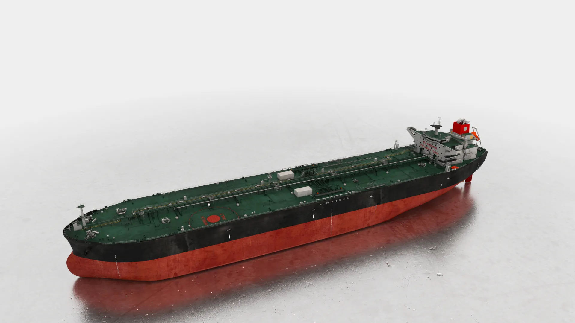 Oil Ship offshore 3d model