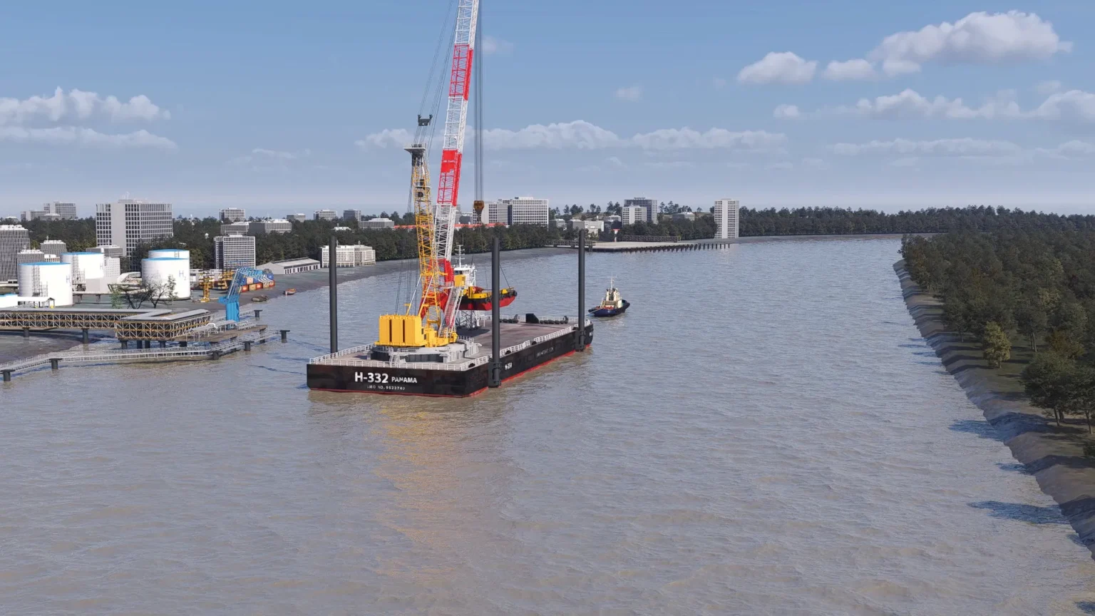 Operation of Barges animation