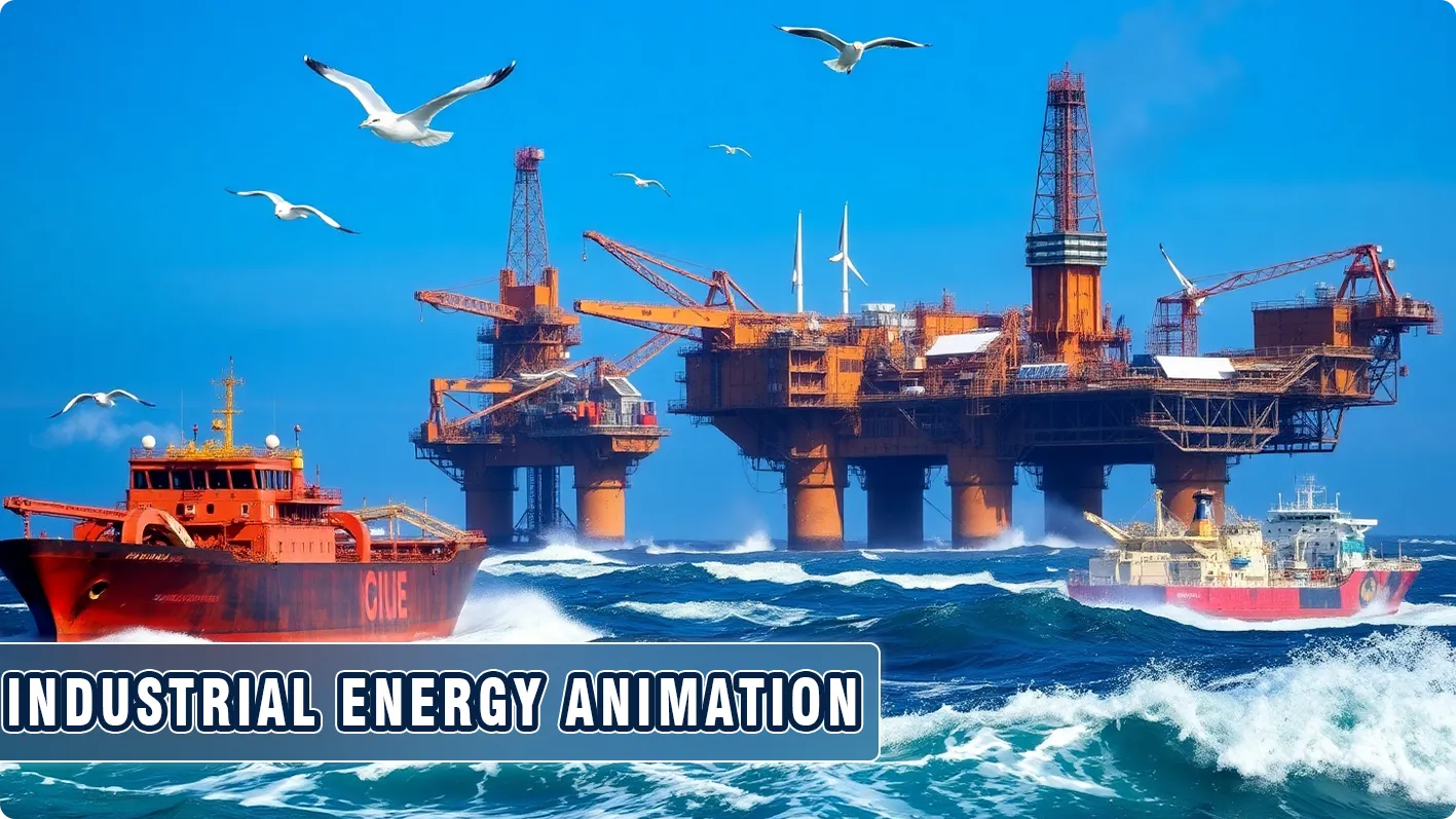 industrial energy 3d animation