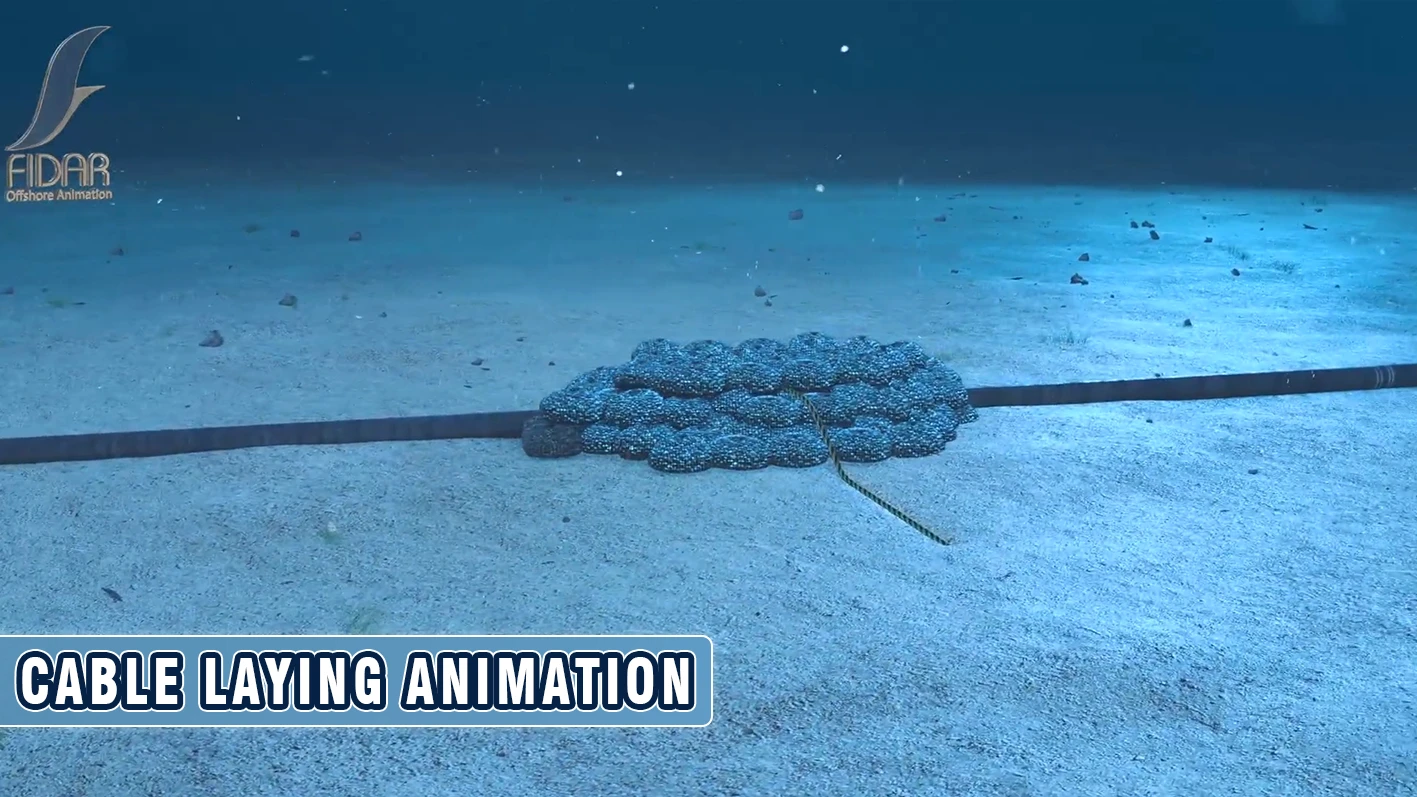 Cable laying animation