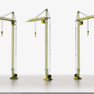 Realistic Tower Crane 3D Model