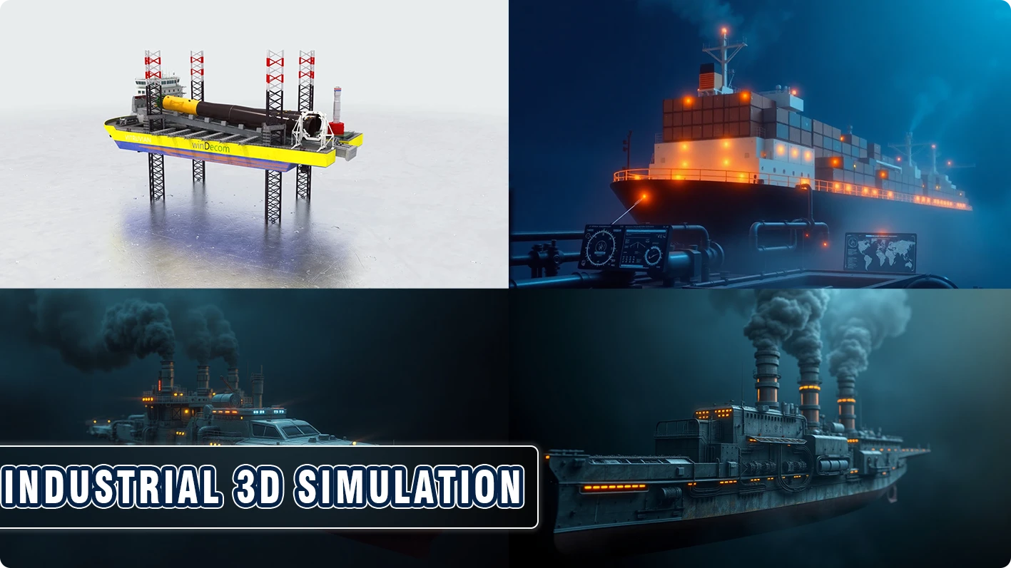Industrial 3D simulation