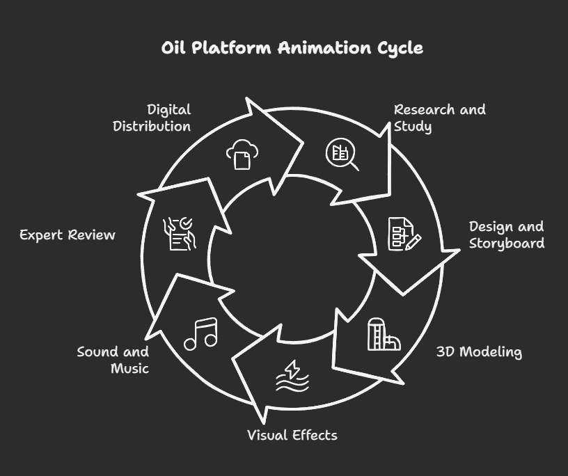 Oil platform animations
