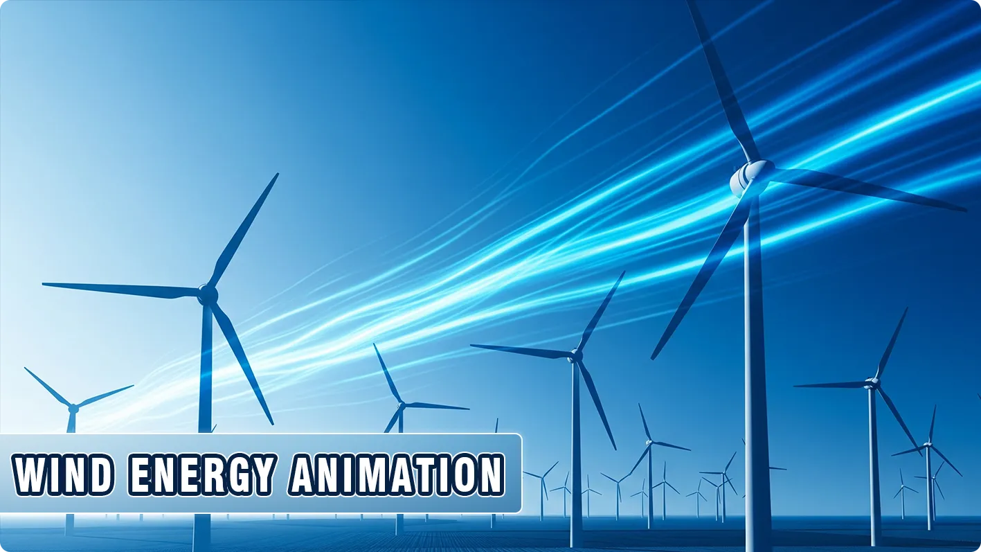 Wind energy animation