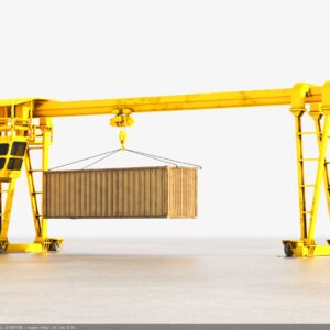 port crane 3d model