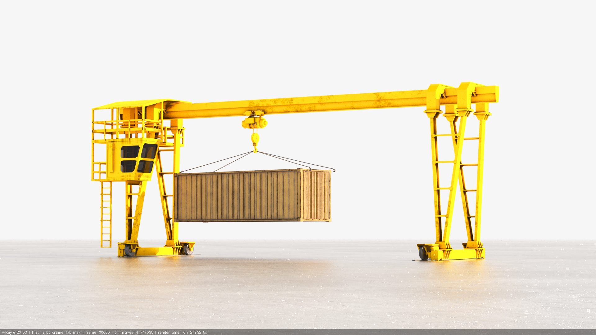 port crane 3d model