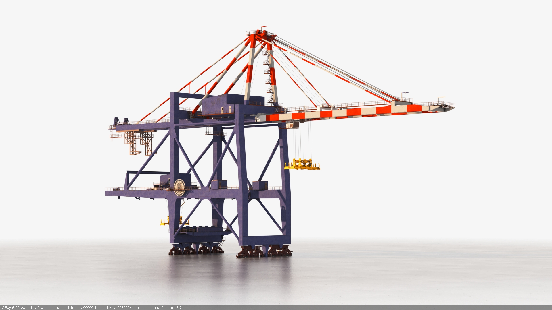 harbor craine 3d model