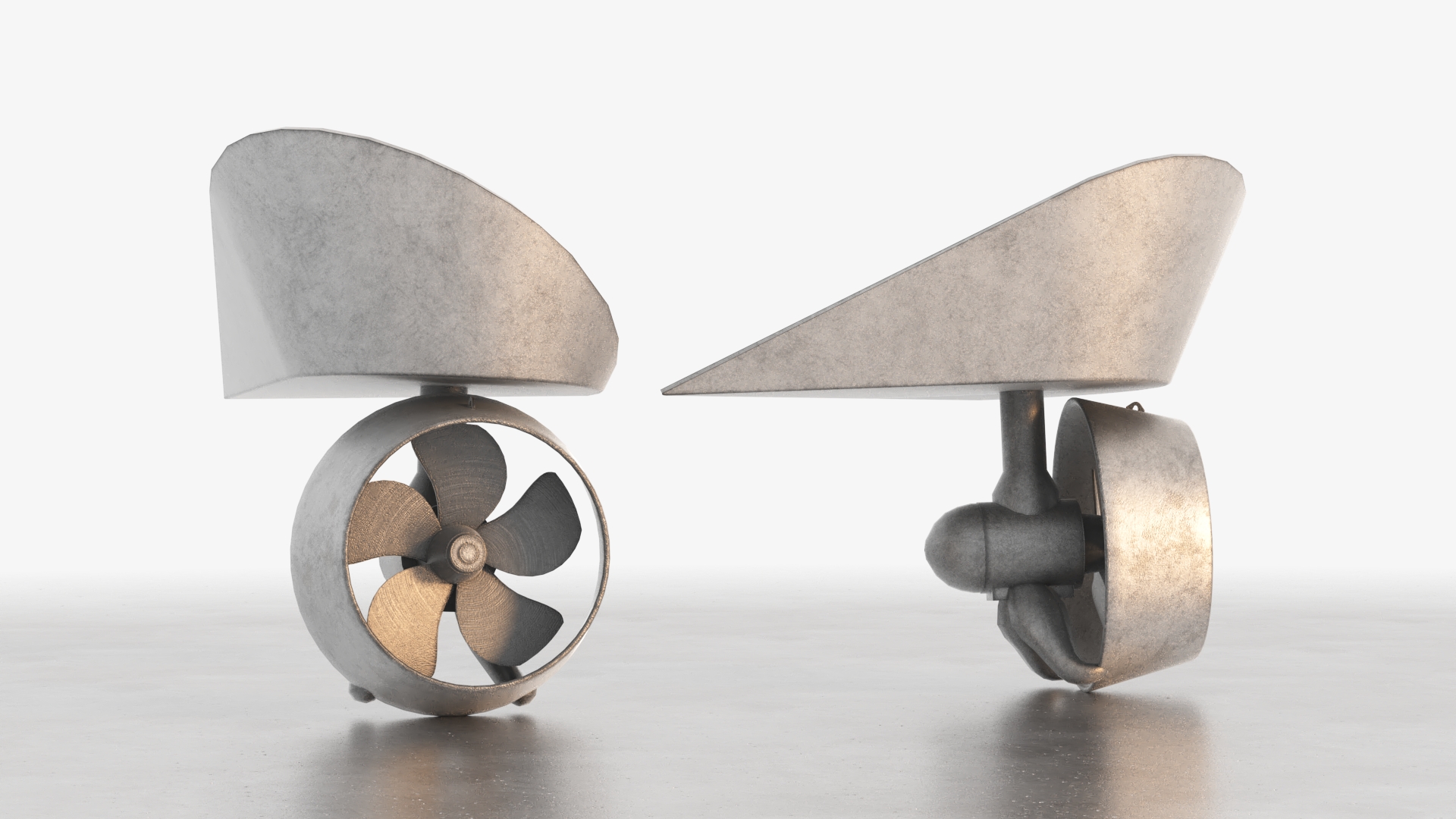 ship motor 3d model