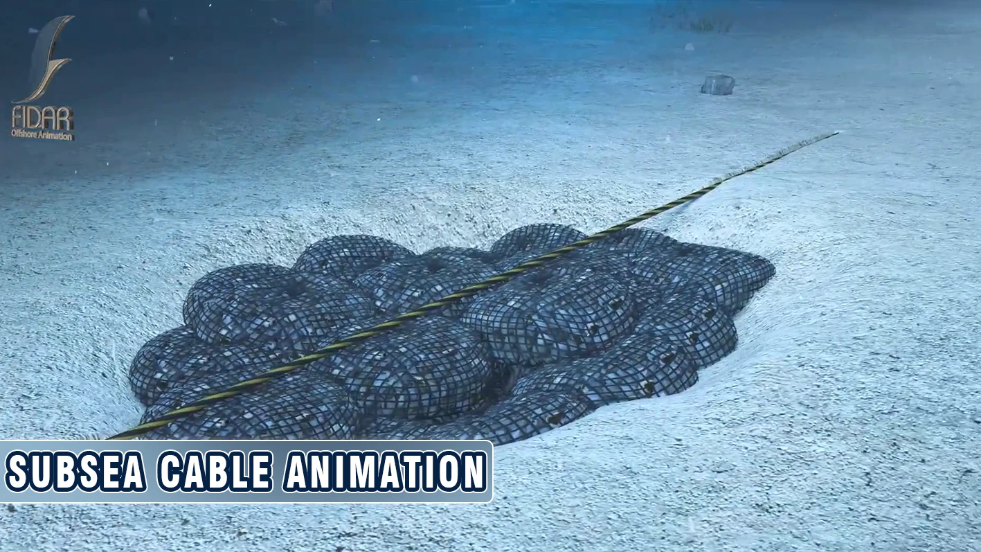 Cable laying animation