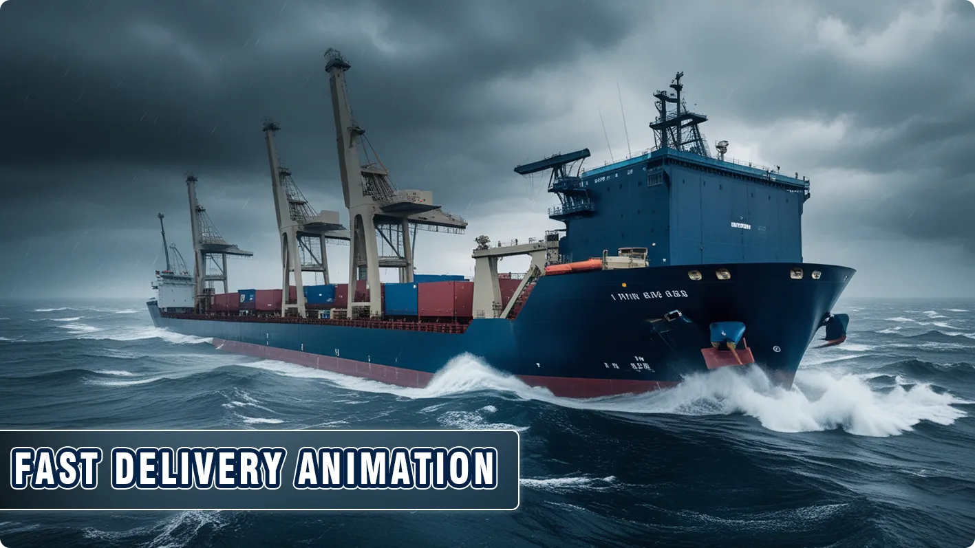 Fast delivery animation