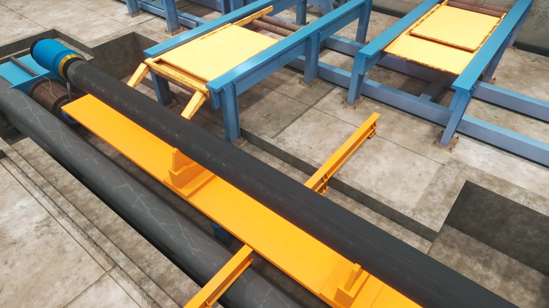 Pipelaying offshore animation