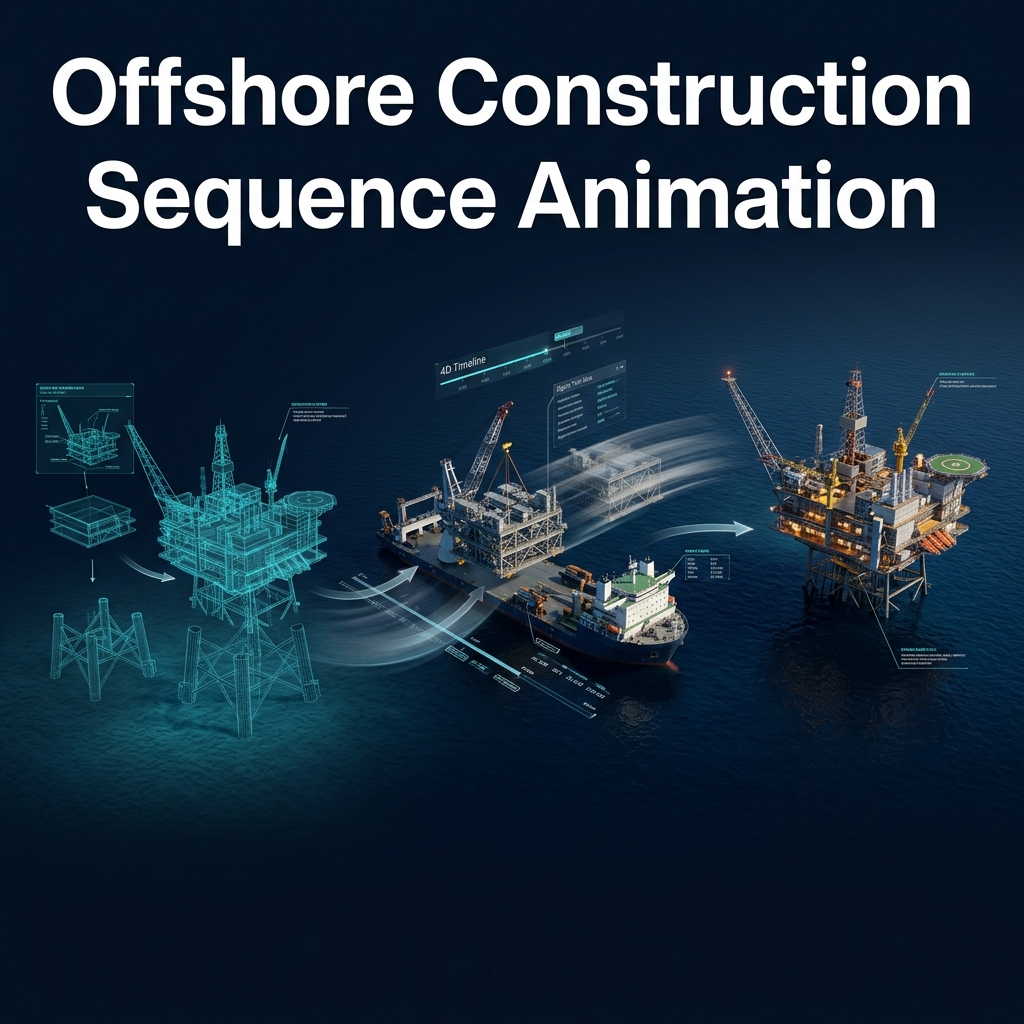 Offshore Construction Sequence Animation