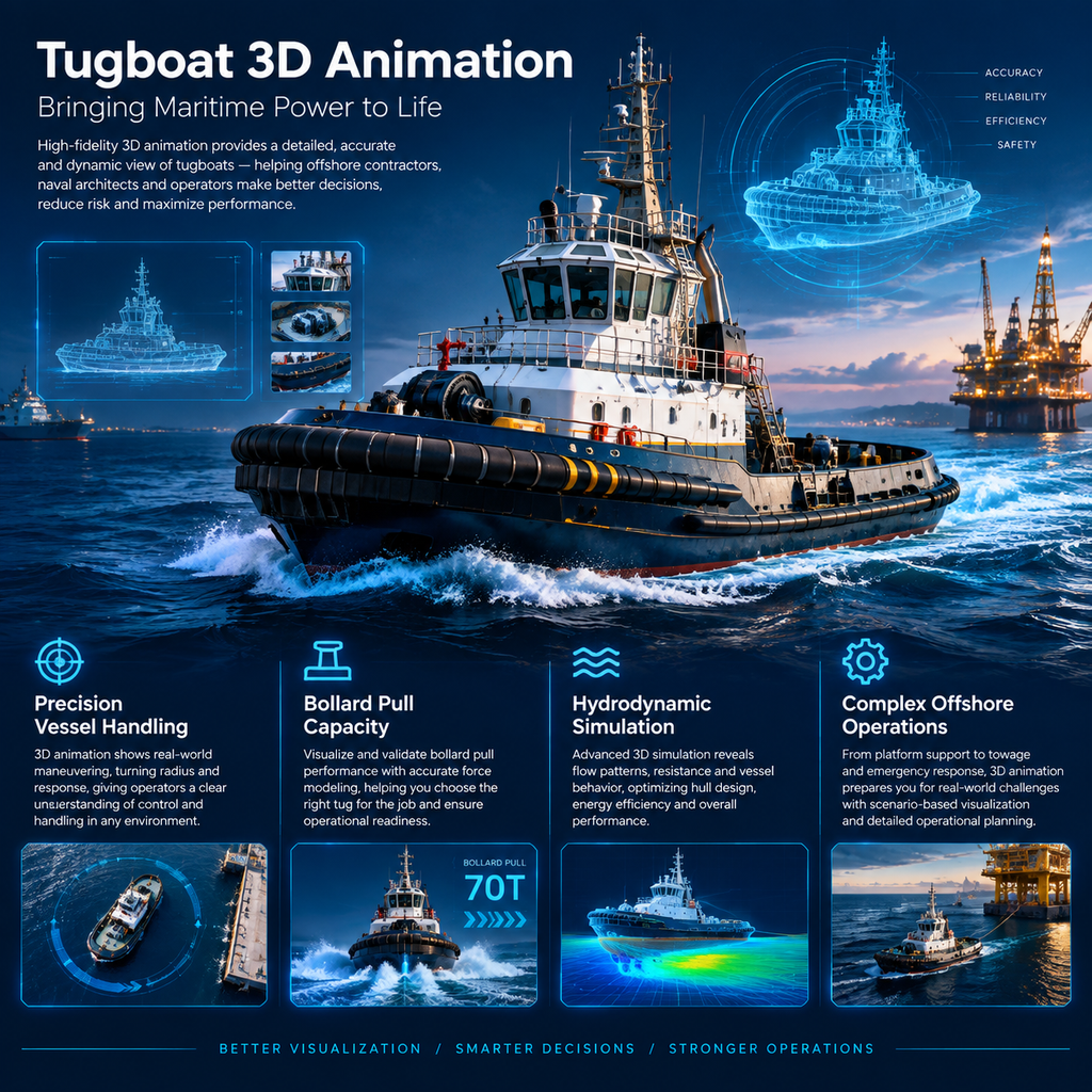  Tugboat 3D Animation